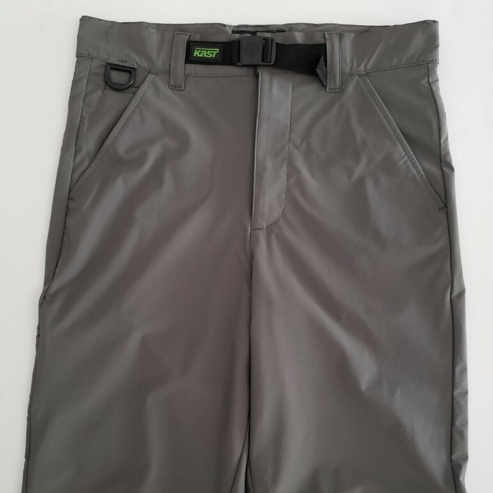 New Kast Extreme Fishing Gear Guide Shorts Size Small Men's Grey Hybrid Outdoor
